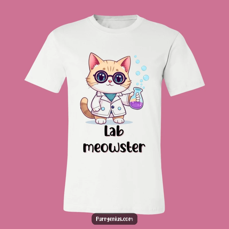 Funny Scientist Cat T-Shirt: Wear Your Love for Science with This Hilarious Feline Tee