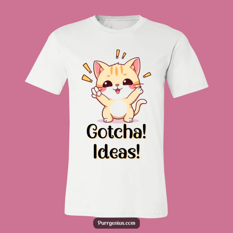 Funny Cat Discovery T-Shirt: Aha! Moment Kitty Tee, Hilarious Gift for Thinkers