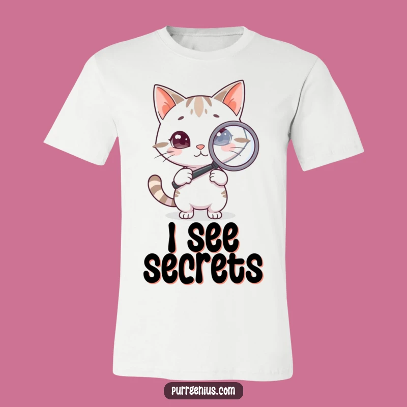Funny Clever Cat T-Shirt - Hilarious Design for the Inquisitive & Feline-Loving!