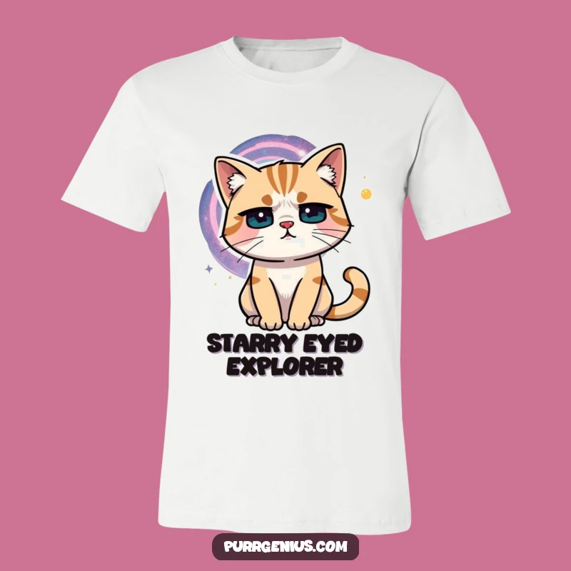 Funny Cosmic Cat T-Shirt: Explore the Universe with This Hilarious Feline Tee