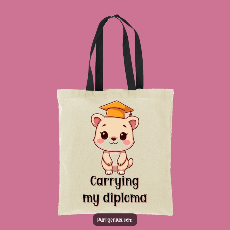 Funny Grad Animal Tote Bag: Carry Your Degree with Style
