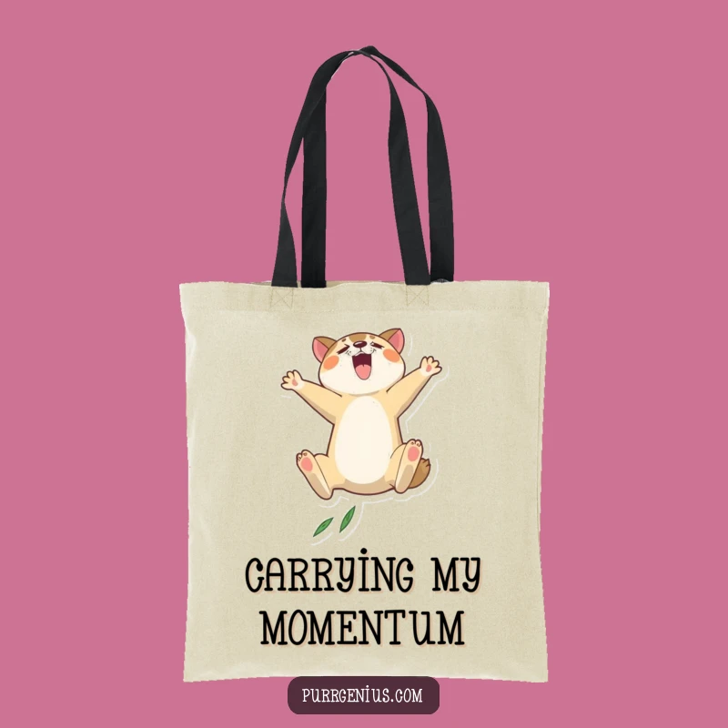 Funny Leaping Animal Tote Bag: Carry Your Ambition